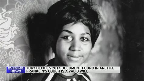 Jury decides 2014 document found in Aretha Franklin’s couch is a valid will